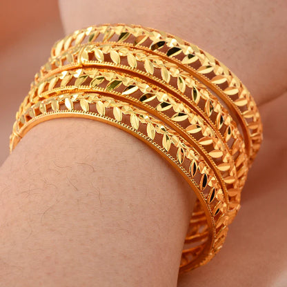 Gold Plated Bridal Bangle Bracelet