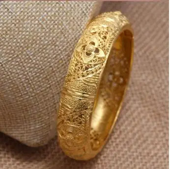 Gold Plated Bridal Bangle Bracelet