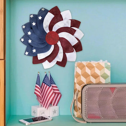 America Patriotic Flag Door Wreath
