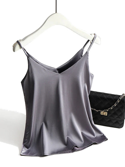 Halter V-Neck Tank Top