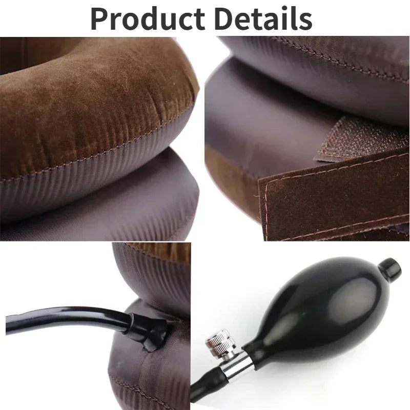 Inflatable Cervical Neck Traction Device Pillow