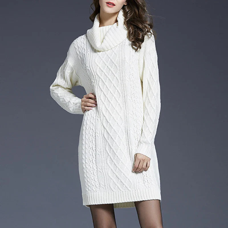 Plus Size Knitted Sweater Dress