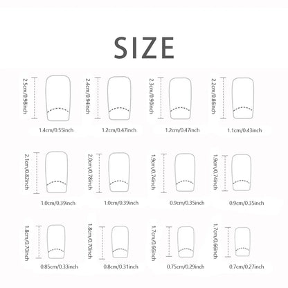 French Square Press-On Nails