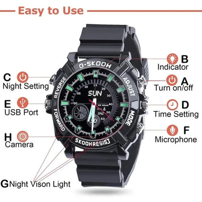 1080P Smartwatch Camera – Outdoor Sports Recorder Watch