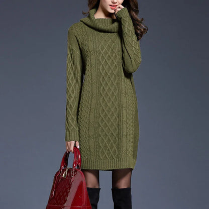 Plus Size Knitted Sweater Dress
