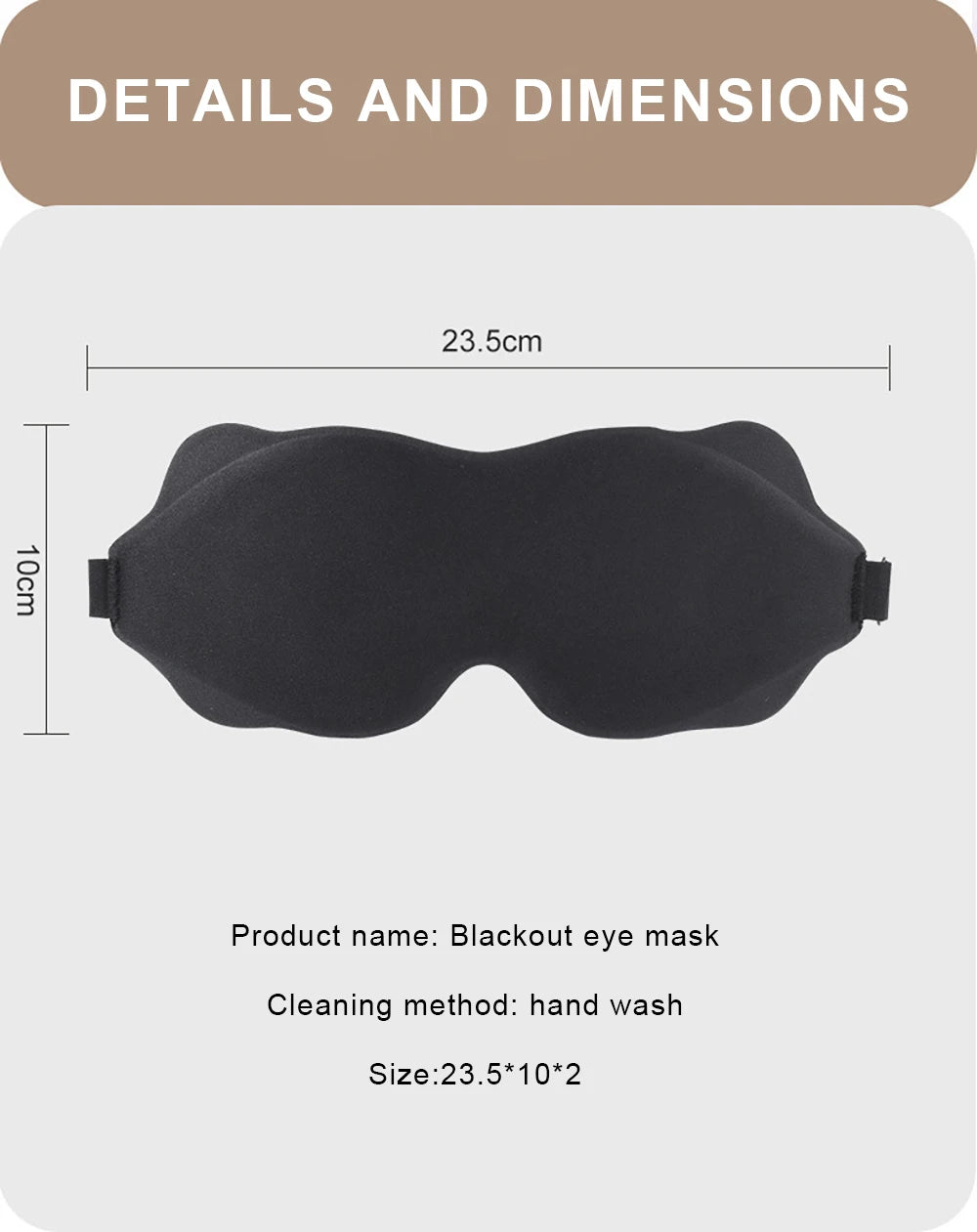 3D Sleep Mask for Eyes Travel Aid