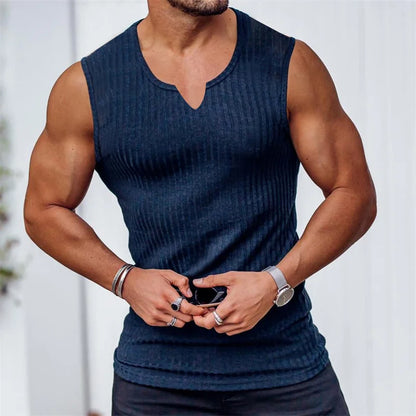 Summer Men V-Neck Tank
