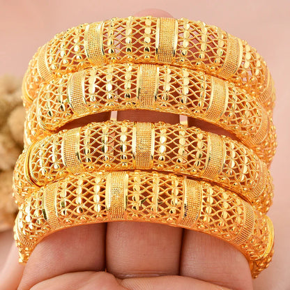 Gold Plated Bridal Bangle Bracelet