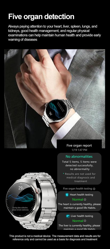 2025 GUHUAVMI Nursing Smartwatch with ECG & Uric Acid Monitor