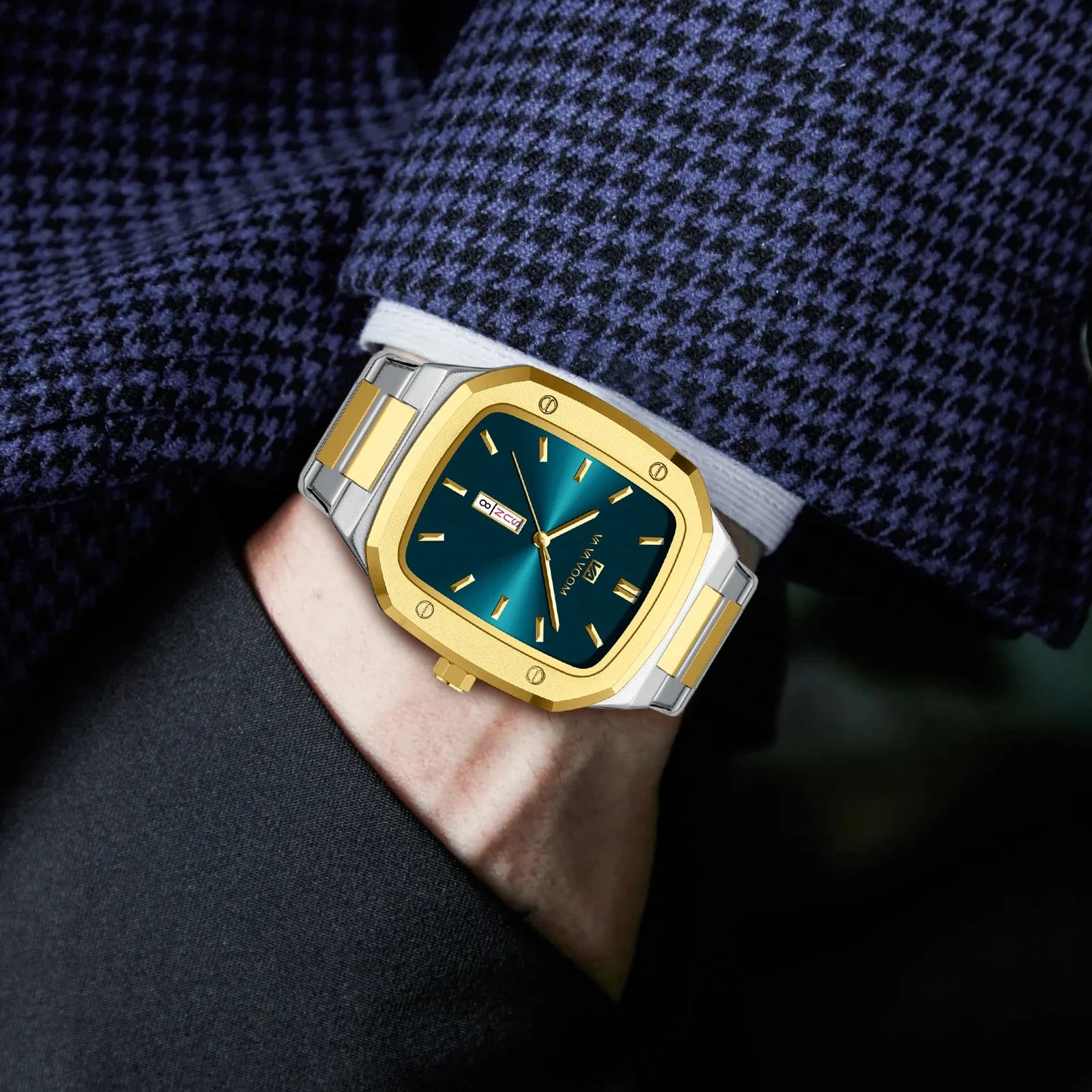 Men’s Square Quartz Wristwatch