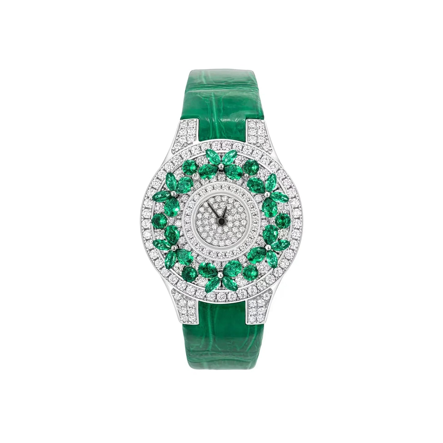 Luxury Diamond Emerald Women’s Watch