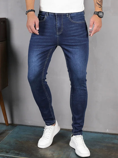 Mens Skinny Pencil Jeans