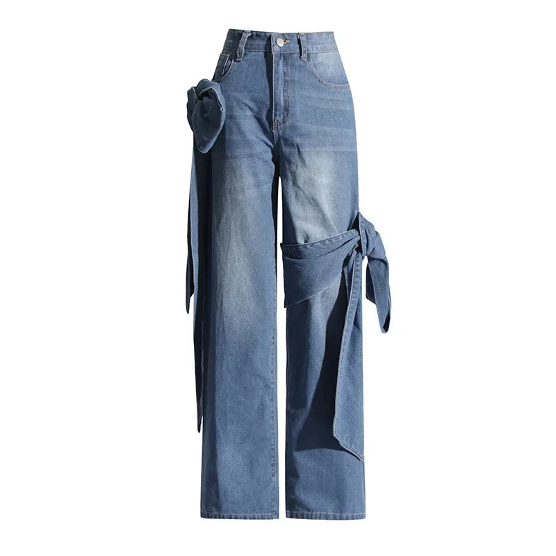 Women’s Bow Denim Pants
