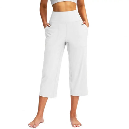 Women’s High Waist Wide-Leg Capris