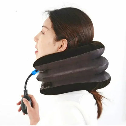 Inflatable Cervical Neck Traction Device Pillow