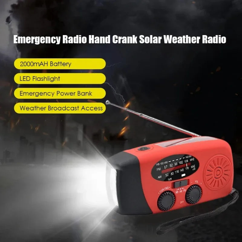 Hand Crank Emergency Radio with Power Bank