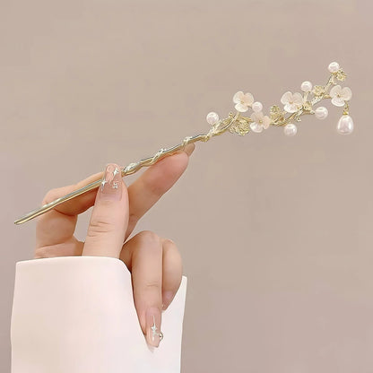 Floral Design Hair Stick