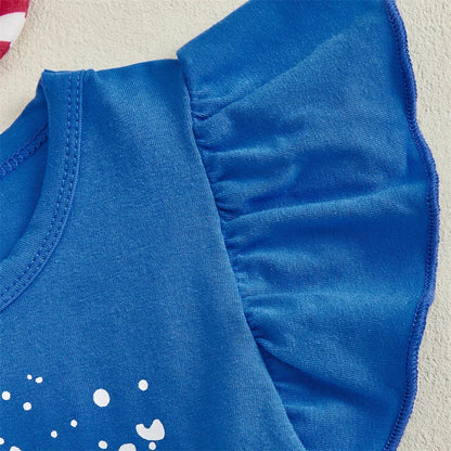 Baby Girl 4th of July Romper