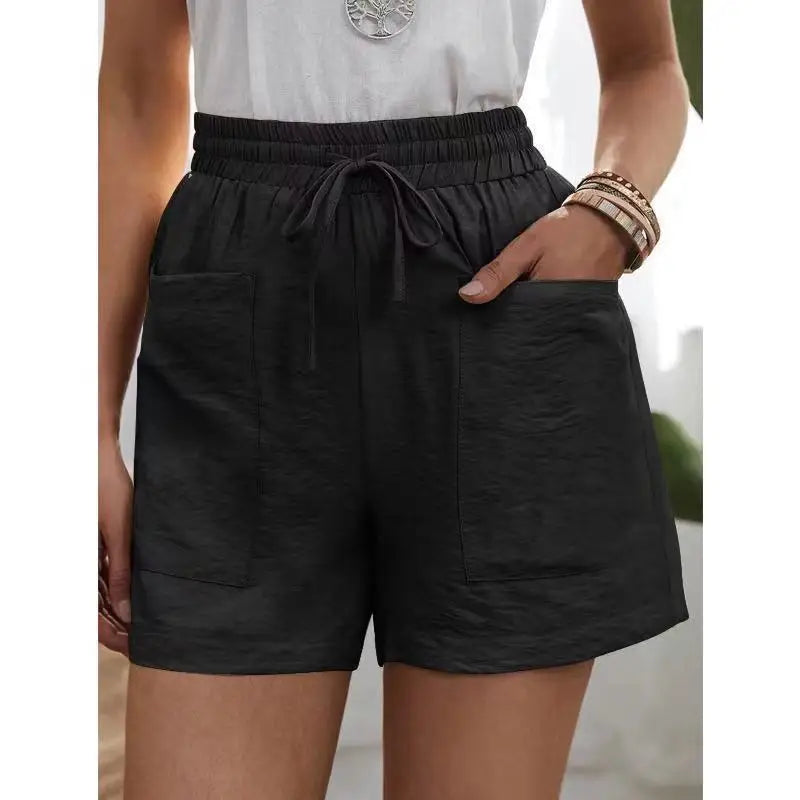 Women Linen Summer Sweatshorts