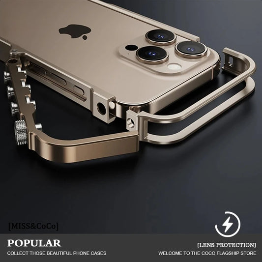 Luxury Aluminum Metal Bumper Frame for iPhone 15 & 16 Series