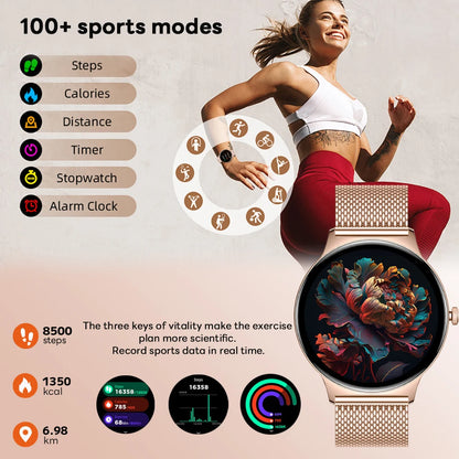 V89 AMOLED Smartwatch for Women – Slim, Stylish & Bluetooth Calling