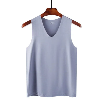 Men V-Neck Seamless Tank