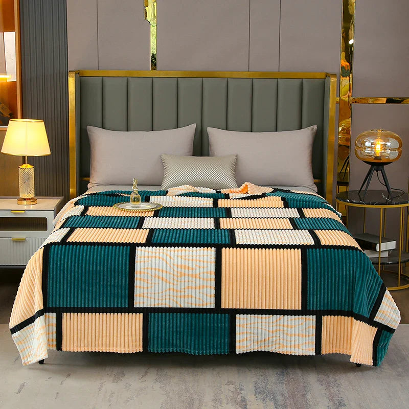 Plaid Flannel Fleece Blanket