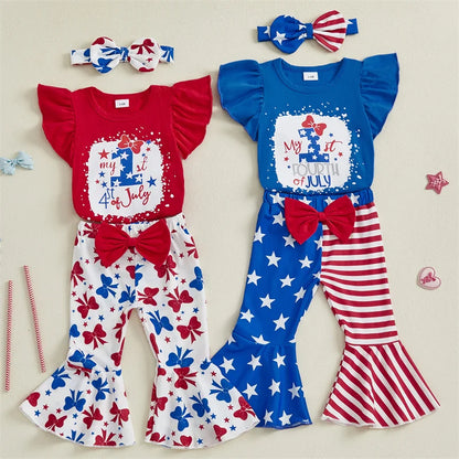 Baby Girl 4th of July Romper