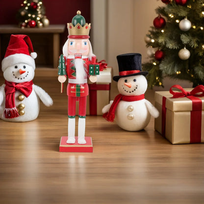 Christmas Nutcracker Soldier Ornament – Traditional Wooden Figurine