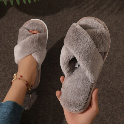 Warm Fluffy Fur Slippers