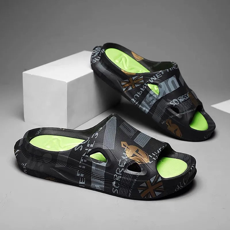 Men's Printed Summer Slides