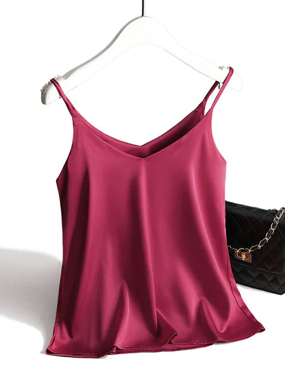Halter V-Neck Tank Top