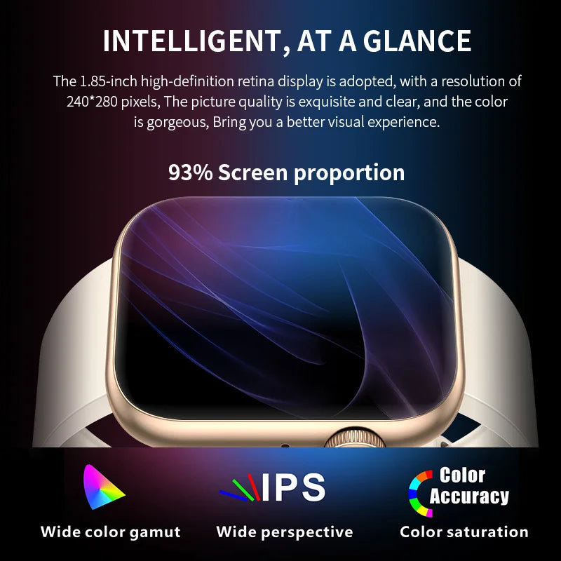 LIGE 2025 Smartwatch – Wireless Charging, Bluetooth Call, Fitness Tracker