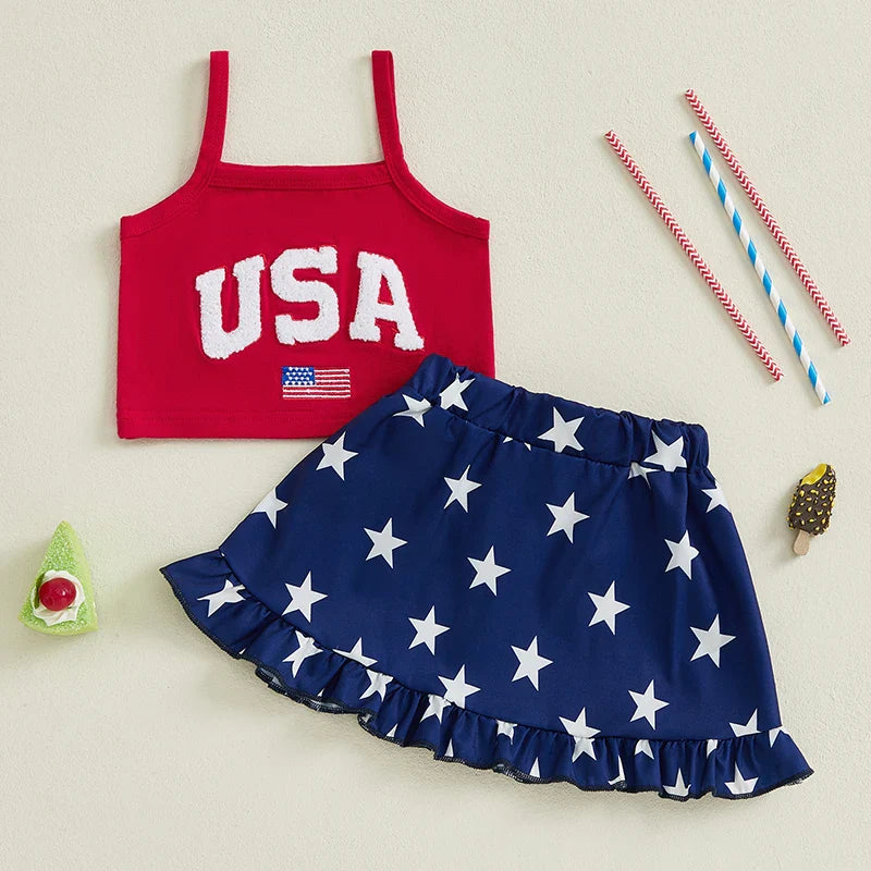 Toddler Girl 4th of July Outfit