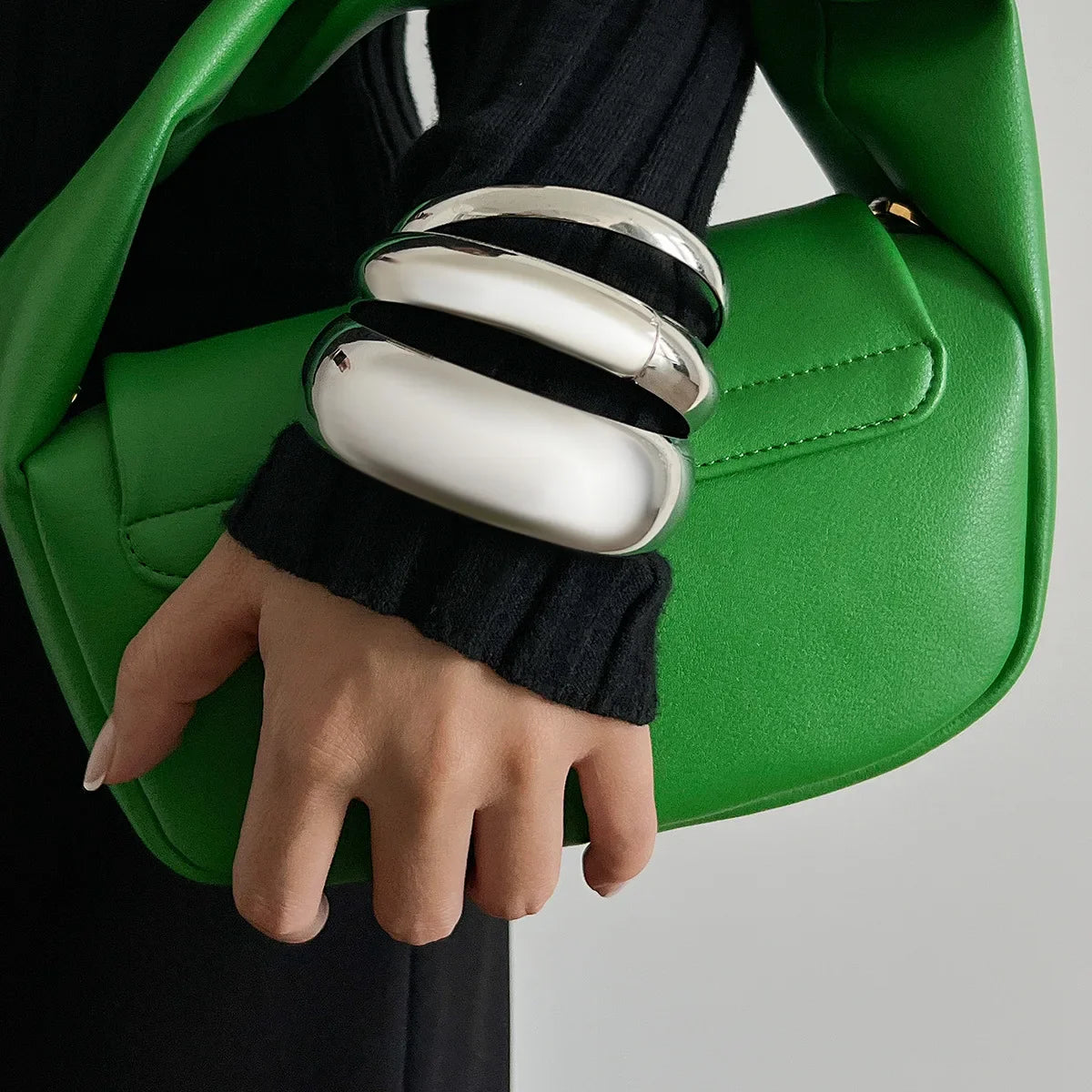 Punk Metal Bangle Set