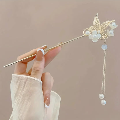 Floral Design Hair Stick