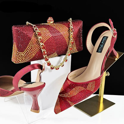 Festive Elegance: Dazzling Crystal Heels
