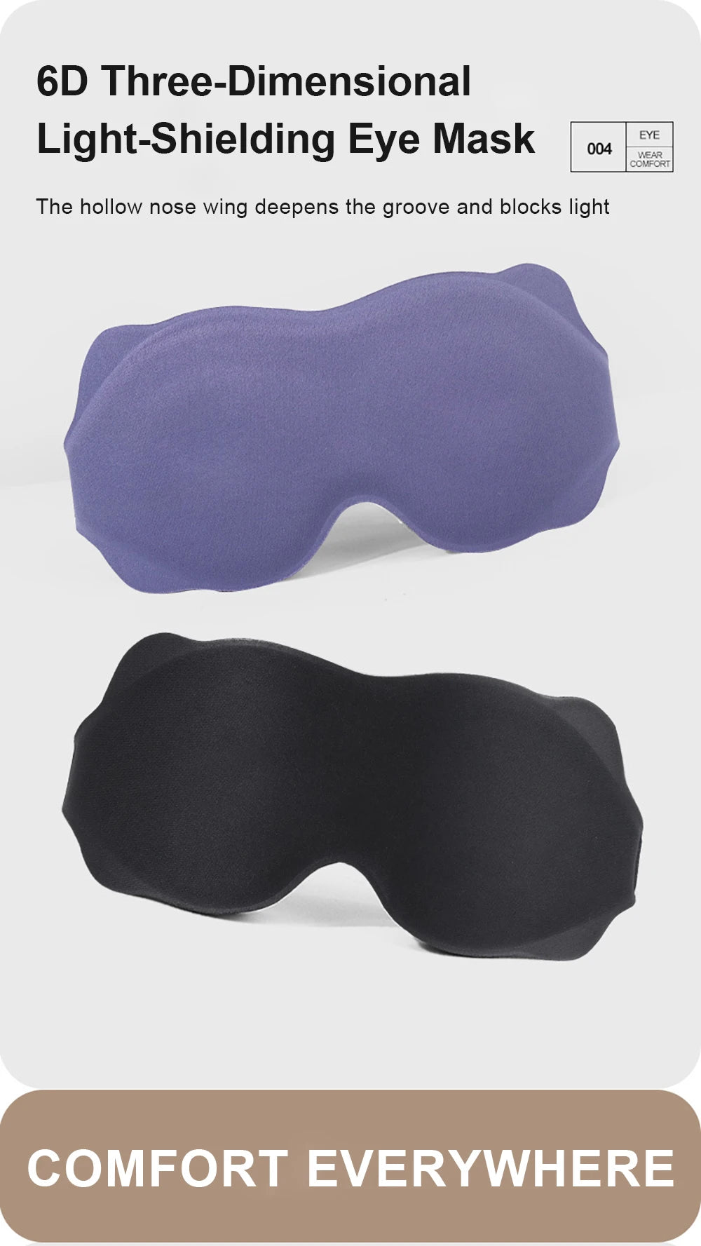 3D Sleep Mask for Eyes Travel Aid