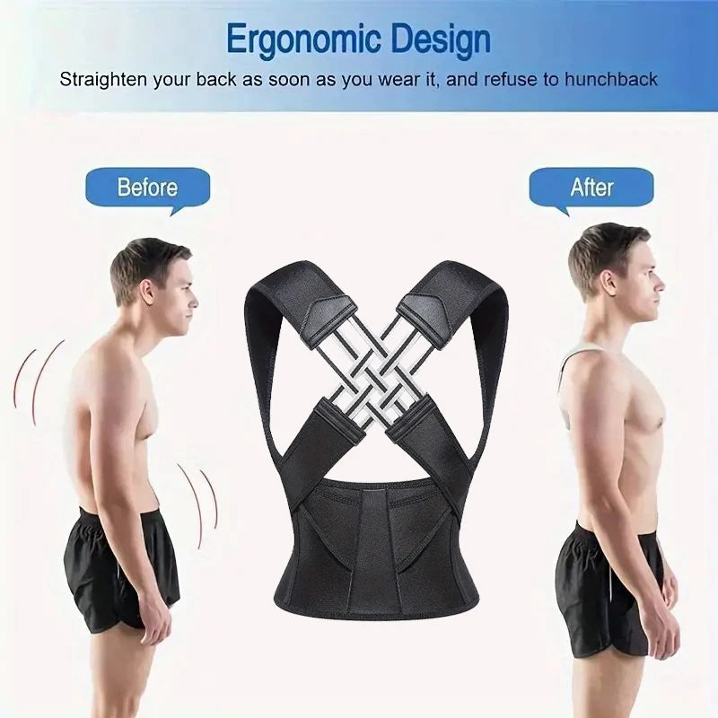Adjustable Back Brace Posture Corrector for Men and Women