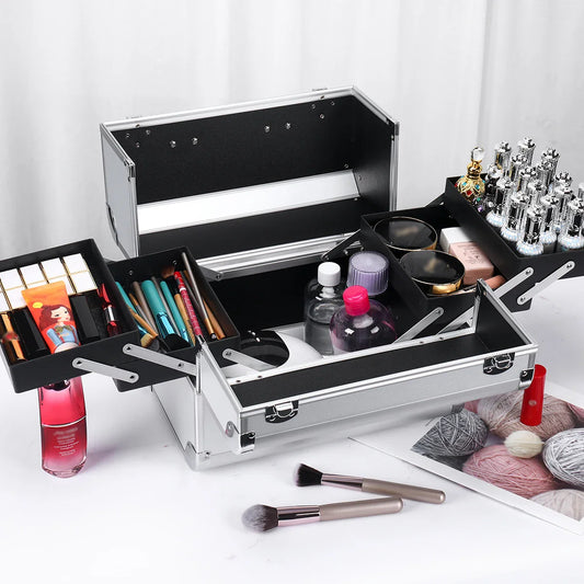 Aluminum Makeup Train Case