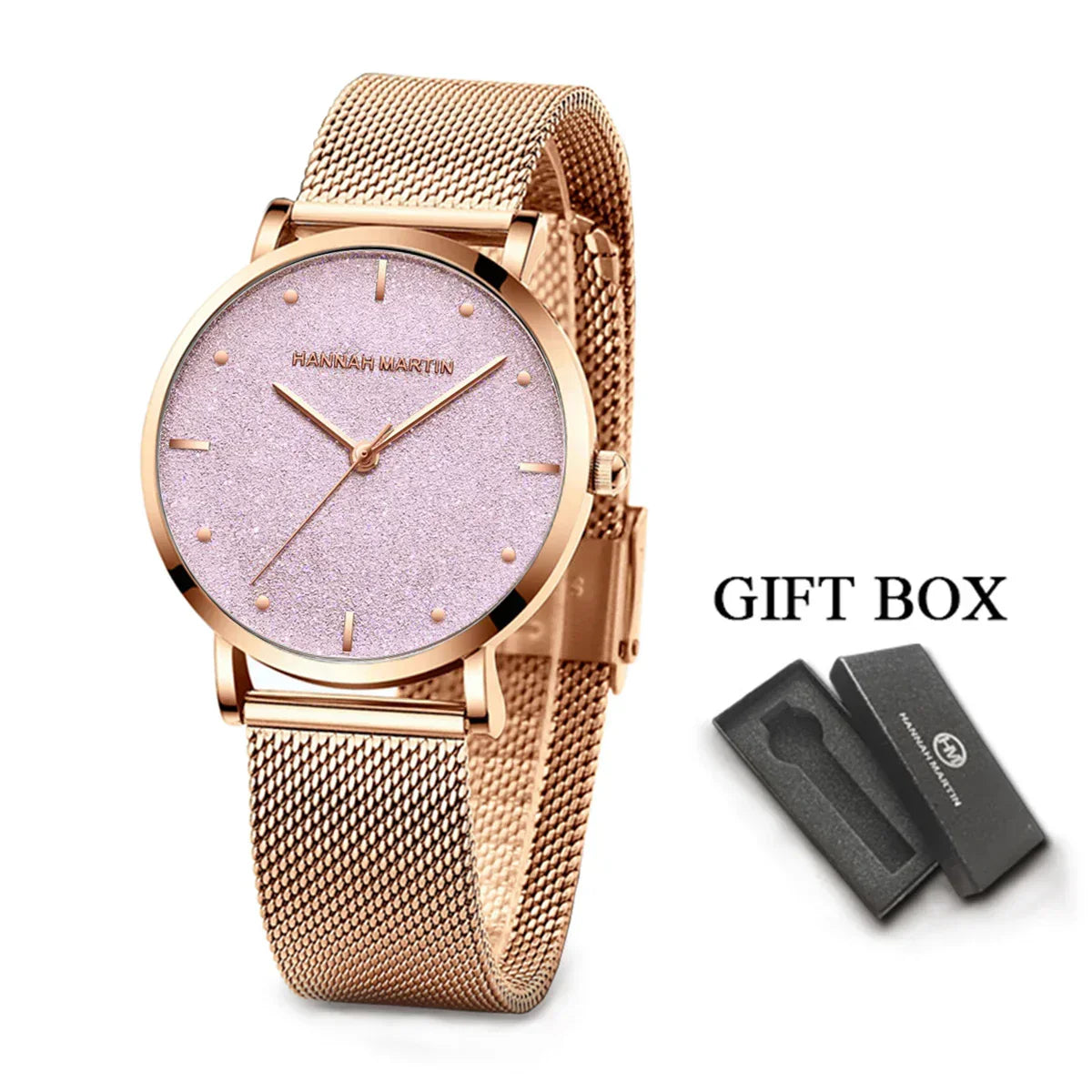 Rose Gold Rhinestone Women’s Watch