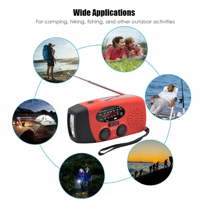 Hand Crank Emergency Radio with Power Bank