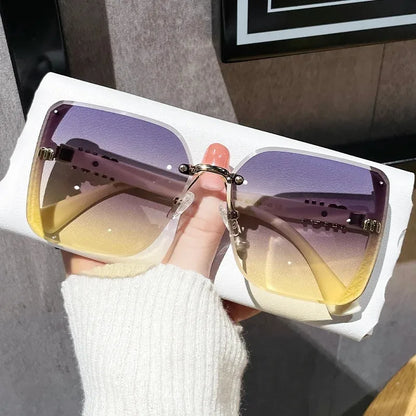 Luxury Rimless Women Sunglasses