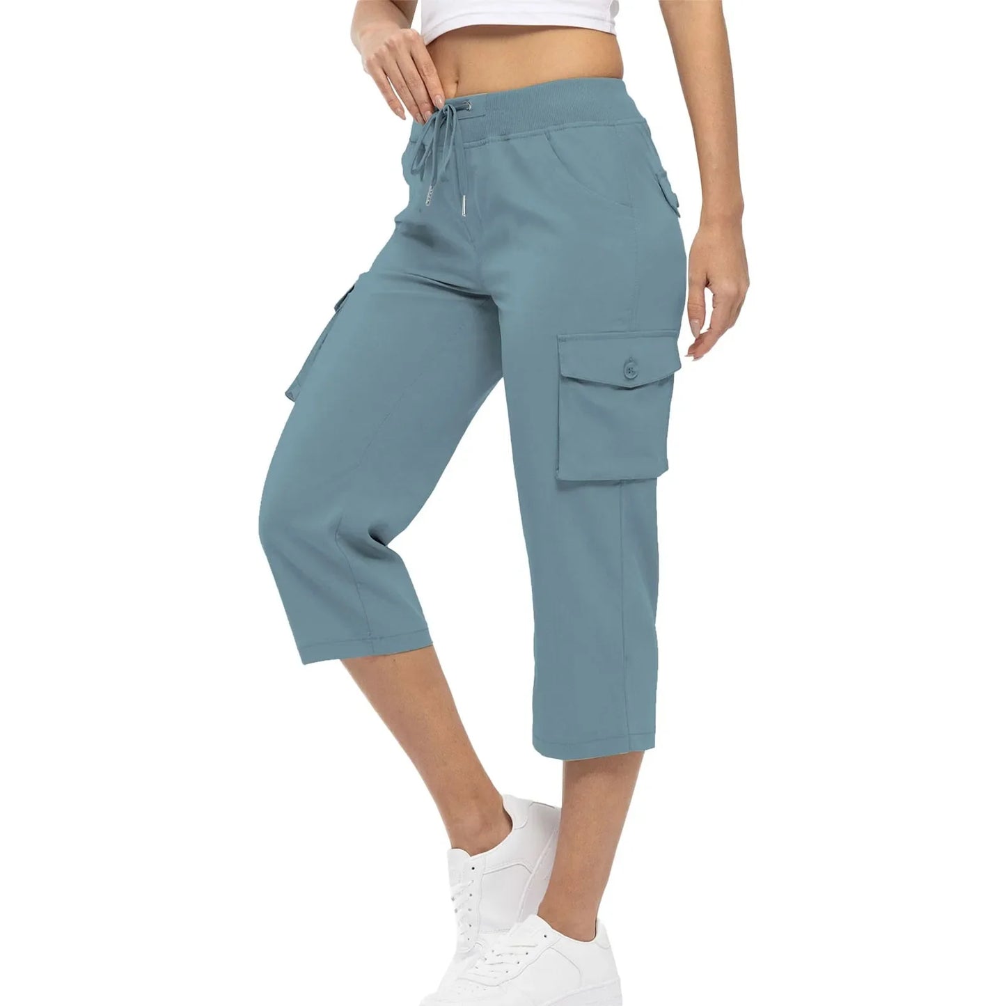 Women's Casual Cargo Capris