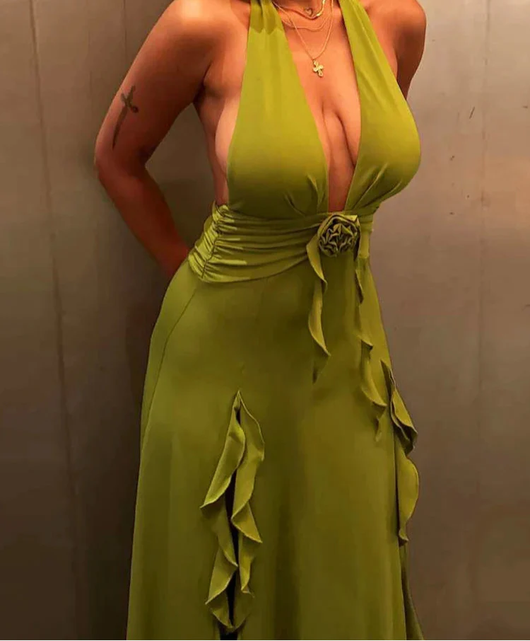 Women’s Floral Ruched Dress