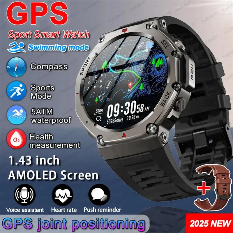 T-Rex 3 Military GPS Smartwatch – Rugged & Waterproof