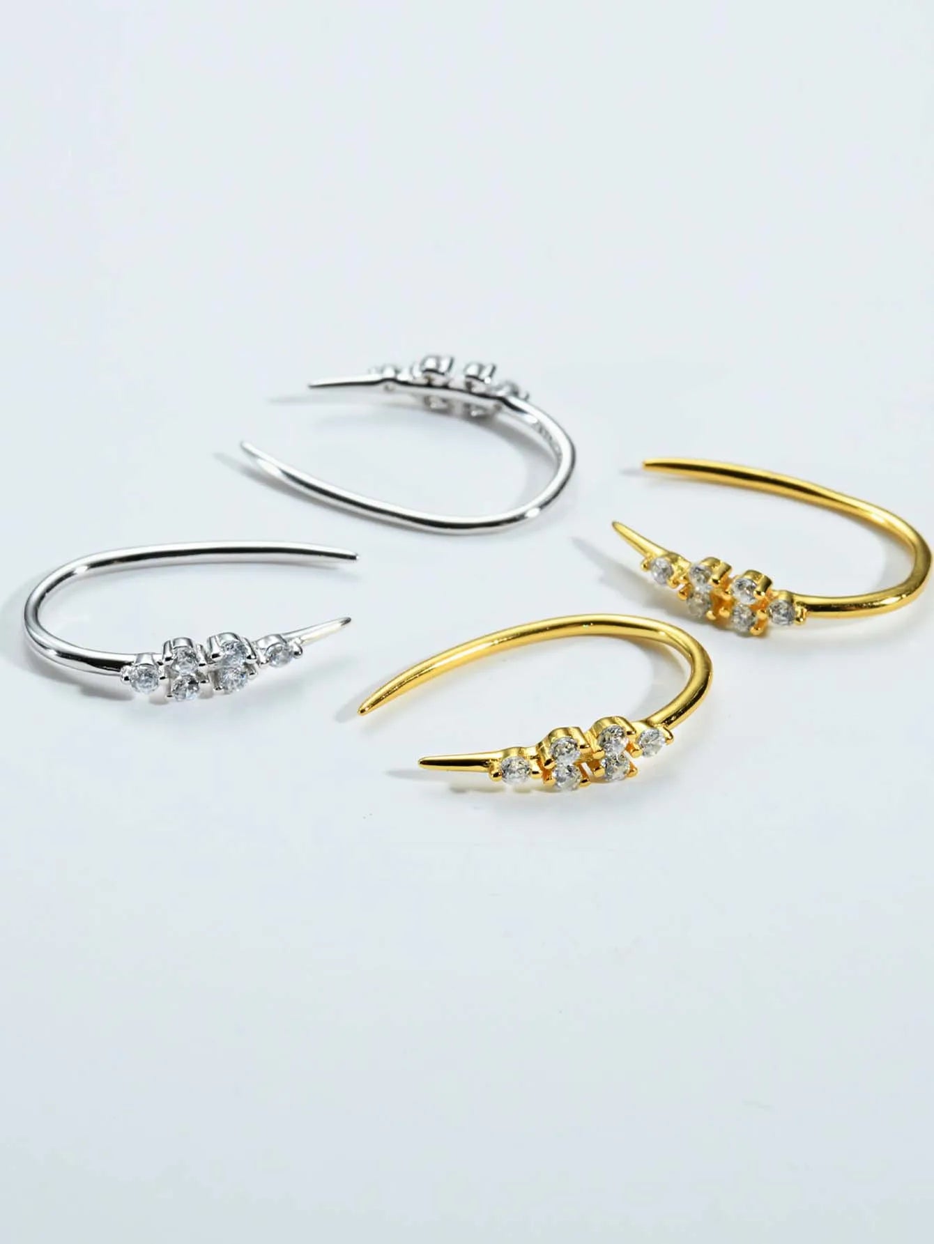 Sterling Silver Huggie Earrings