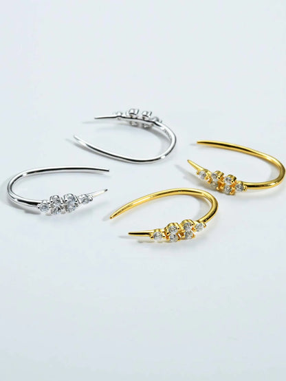 Sterling Silver Huggie Earrings