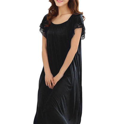 Lace Patchwork Night Gown