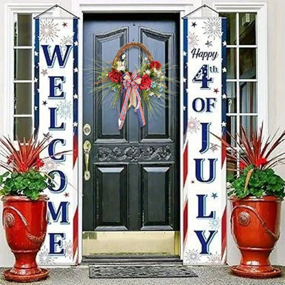 American Flag Summer Wreath